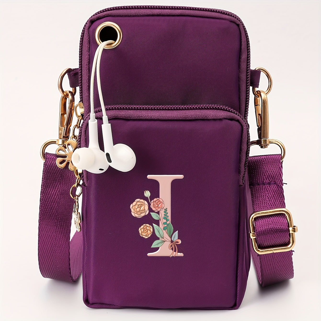 Ayollar uchun kichik yelka sumkasi, gul naqshli, kundalik ko‘p funksiyali crossbody sumka, kichik qo‘l sumkasi