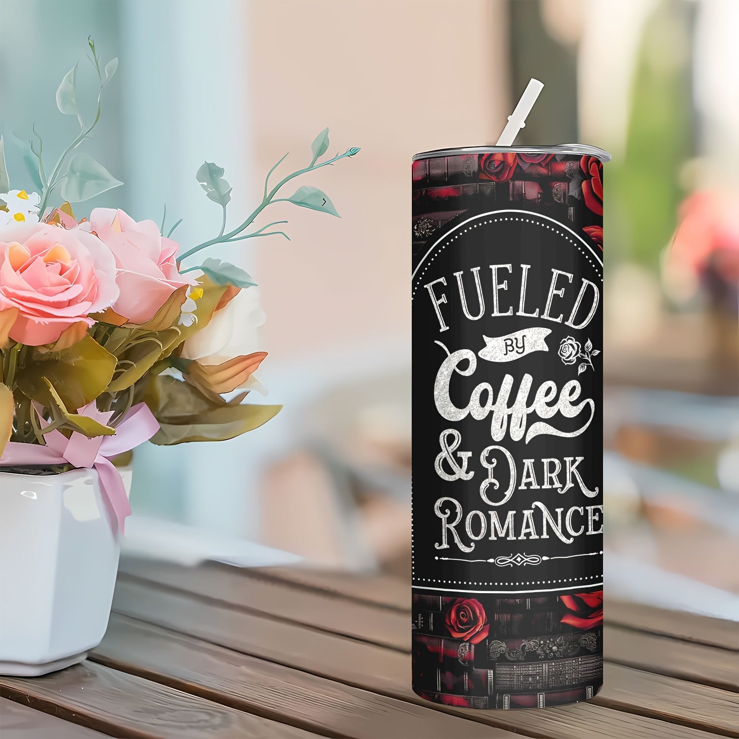 Insulated Stainless Steel Water Bottle with Straw and Lid for Hot Cold Drinks