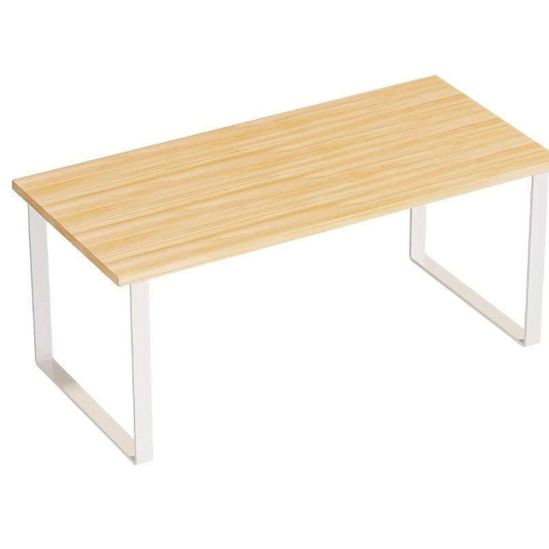 Expandable Wooden Bamboo Spice Rack with Stackable Storage for Kitchen Counter