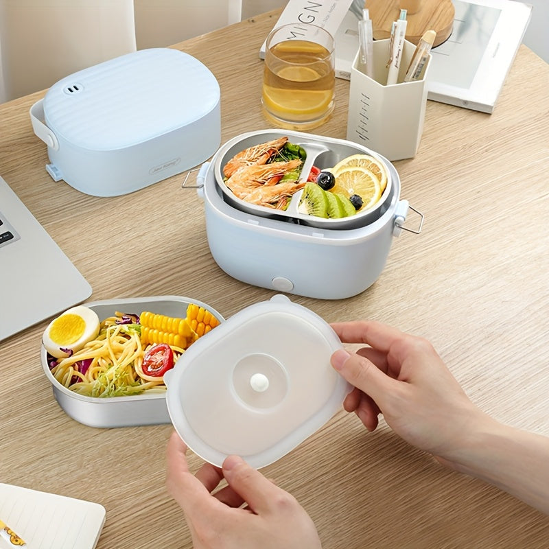 Ikki qatlamli izolyatsiyali elektr taom qutisi, Yevropa rozetkasi, PC materialidan tayyorlangan, guruch pishirgich va bug'latgich sifatida ishlaydi.