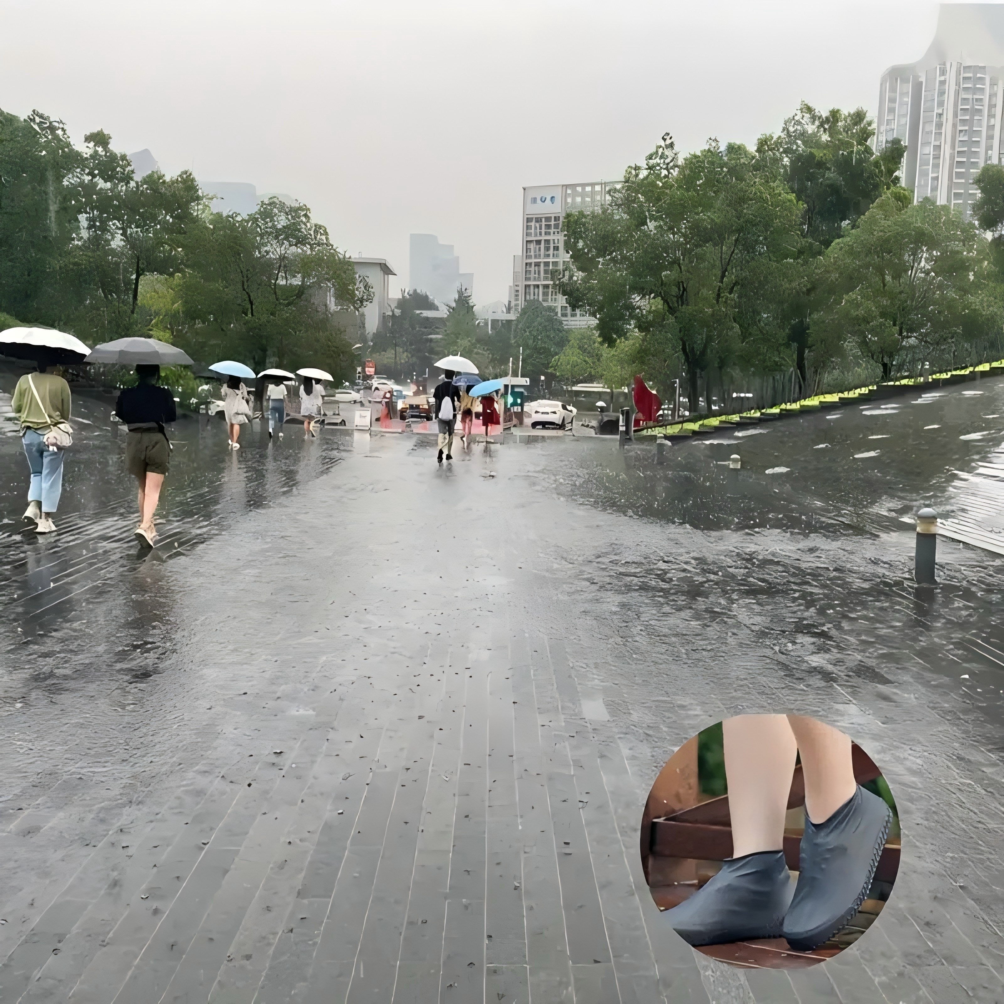 Unisex Waterproof Shoe Covers Durable Rainy Day Boot Protectors