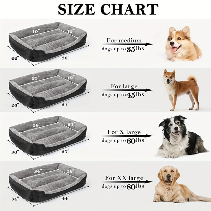 Dog Nest Bed for Small and Large Dogs Oxford Cloth All-Season Cozy Pet Mat