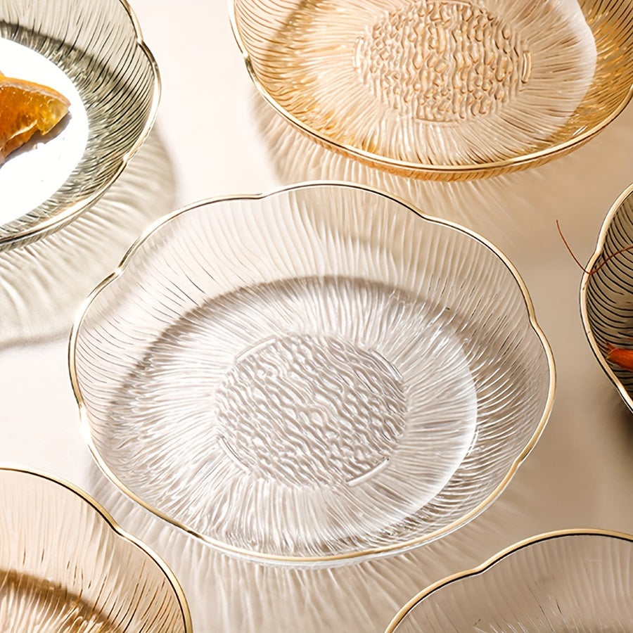 Crystal-Textured Plastic Fruit Bowl for Living Room Decor