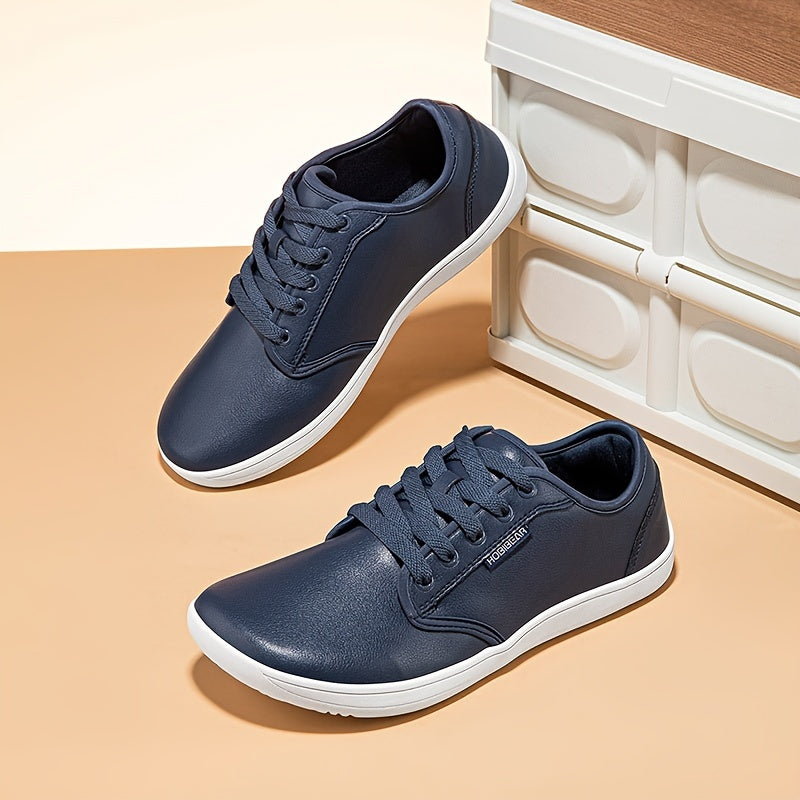 Minimalist Barefoot Sneakers for Men and Women with Wear-Resistant Rubber Sole and Breathable Microfiber Upper