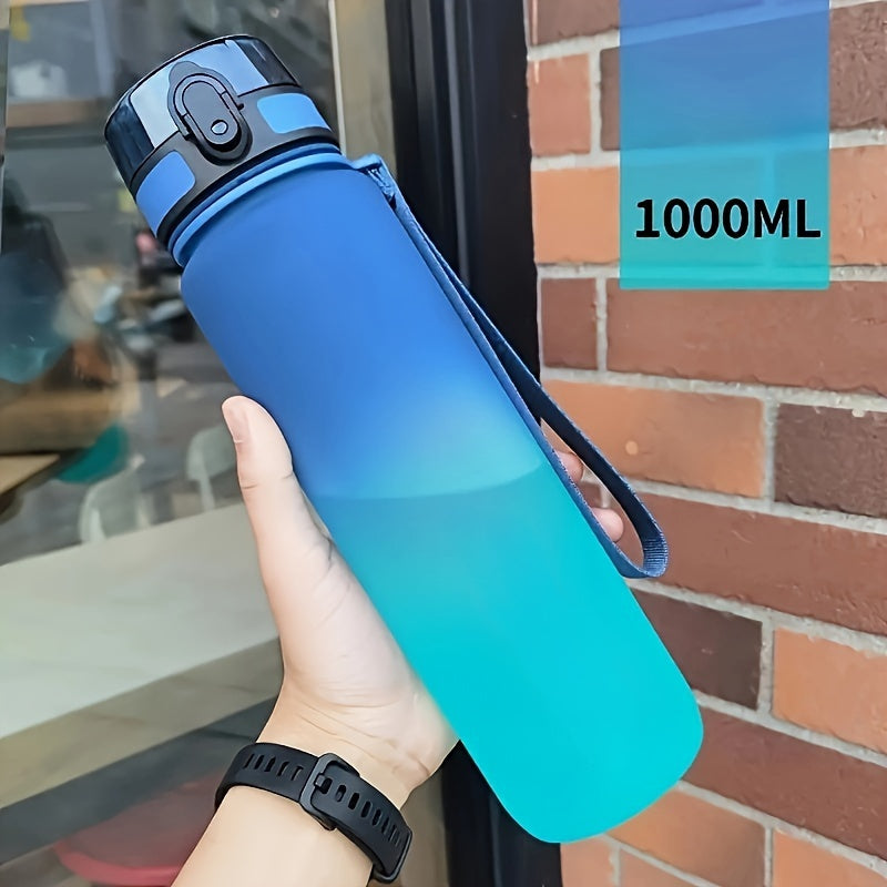 650ml Portable Water Bottle Leakproof Gradient Plastic for Outdoor Travel