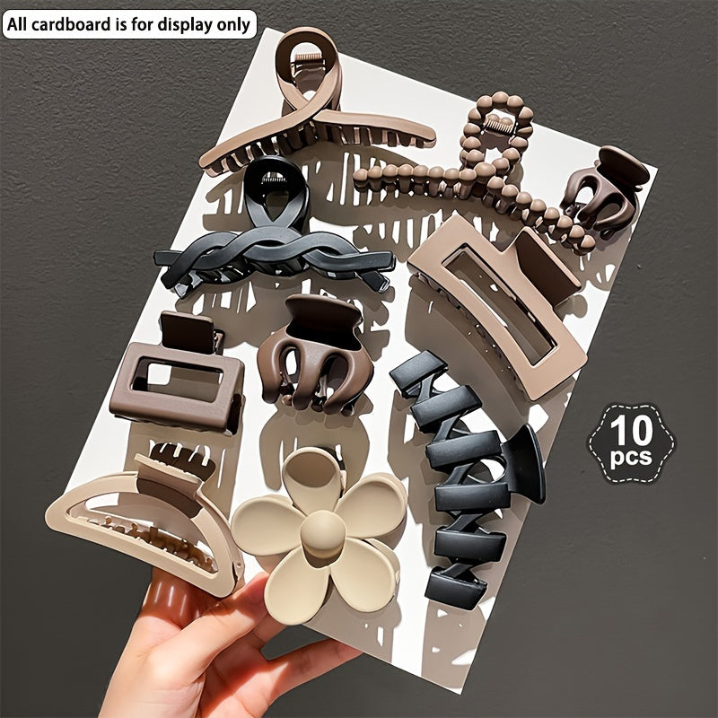 Women's Hair Claw Set 10/11pcs Versatile Bun Hair Clips for Stylish Updos