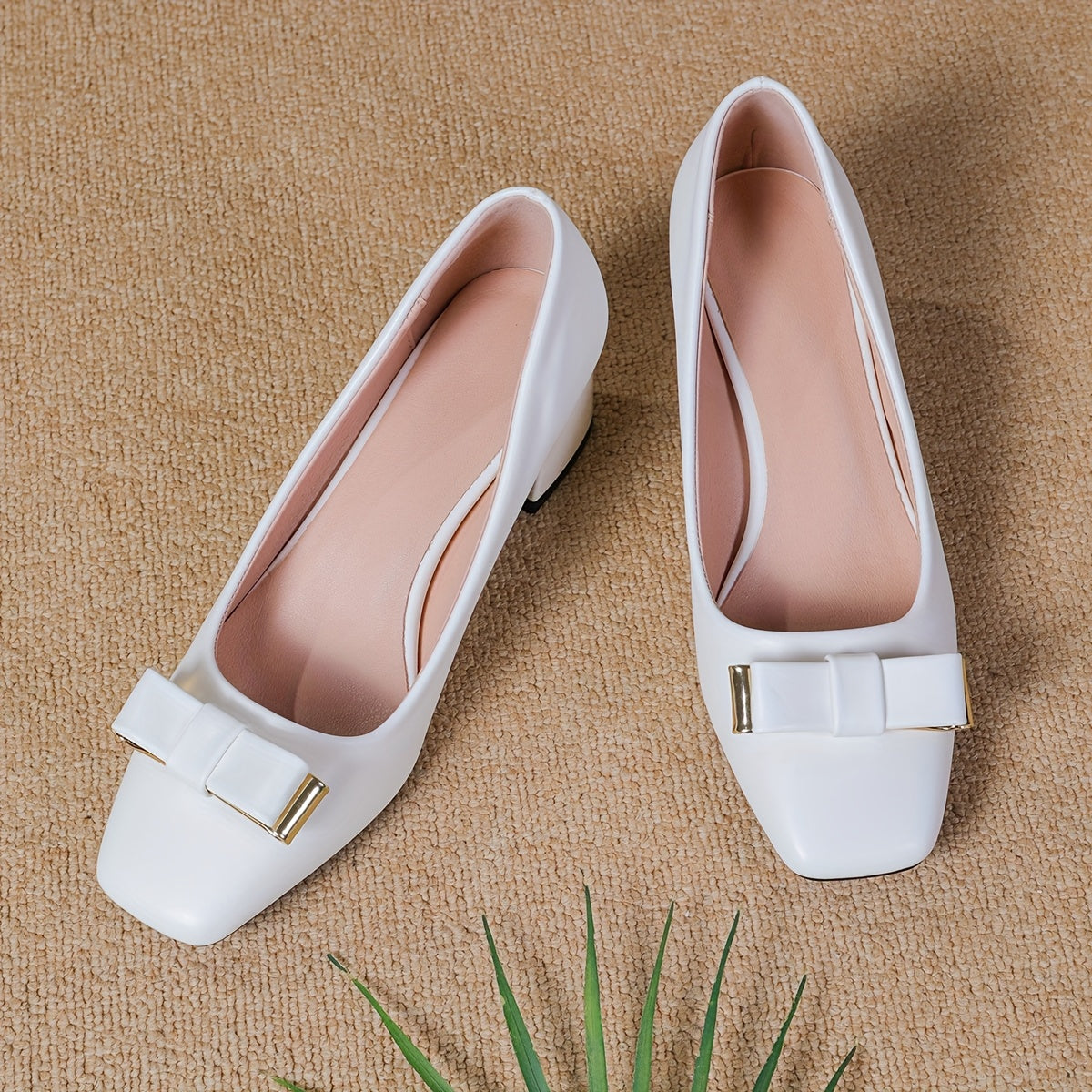 Women's Comfortable Square Toe Shoes for Office and Casual Wear