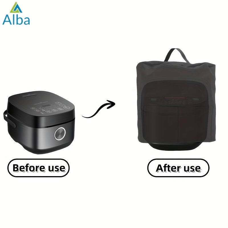 Black Polyester Cooker Cover for Rice and Pressure Cookers All-Season Dustproof