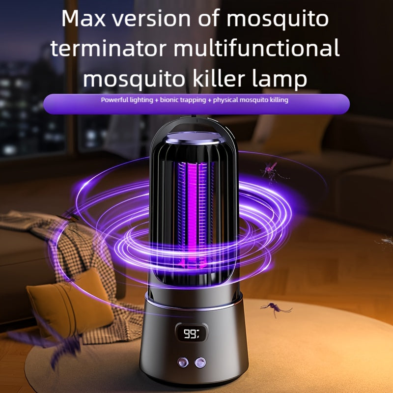 Mosquito Killer Lamp USB Rechargeable 1200mAh Battery Indoor Outdoor Camping Garden Office