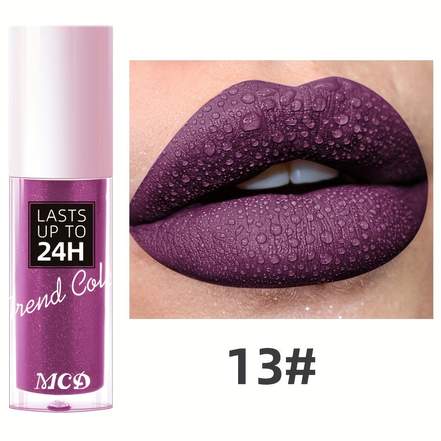 Long-Lasting Matte Lip Gloss for Women 24Hr Wear Non-Stick Moisturizing