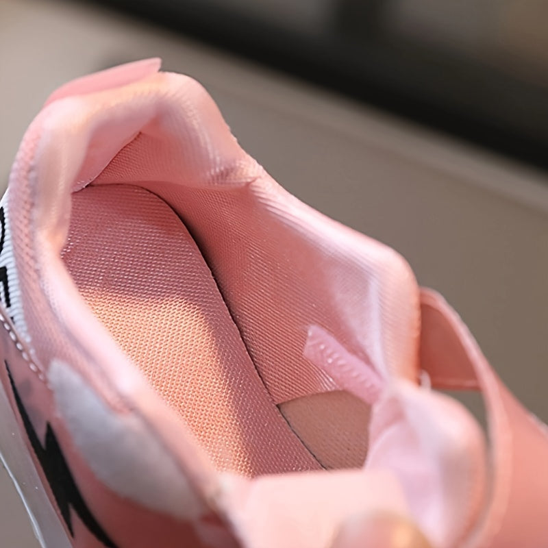 Детские кроссовки с LED-подсветкой, дышащая ткань, нескользящая резиновая подошва, повседневные спортивные туфли