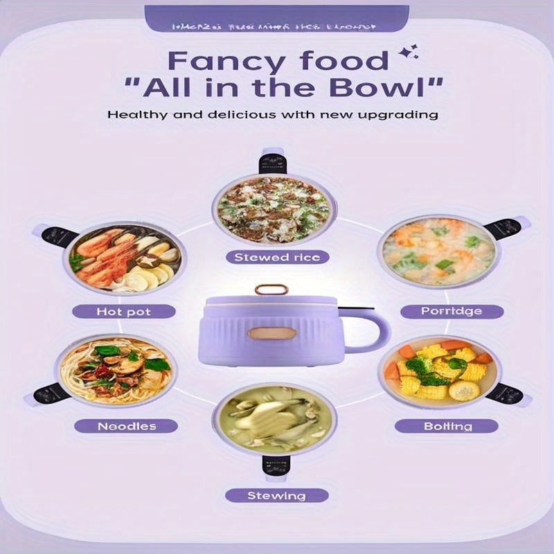 Kichik 1.6L Elektrik Qovurish Pisti, Sensorli Boshqaruv, Yopishmaydigan Yuz, Matcha Yashil, Lilac