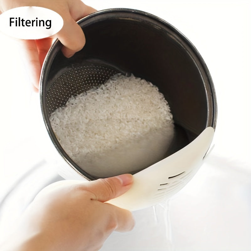 Sozlanadigan silikonli klip bilan pasta, sabzavotlar, mevalar uchun qozonli filtr oshxona asbobi