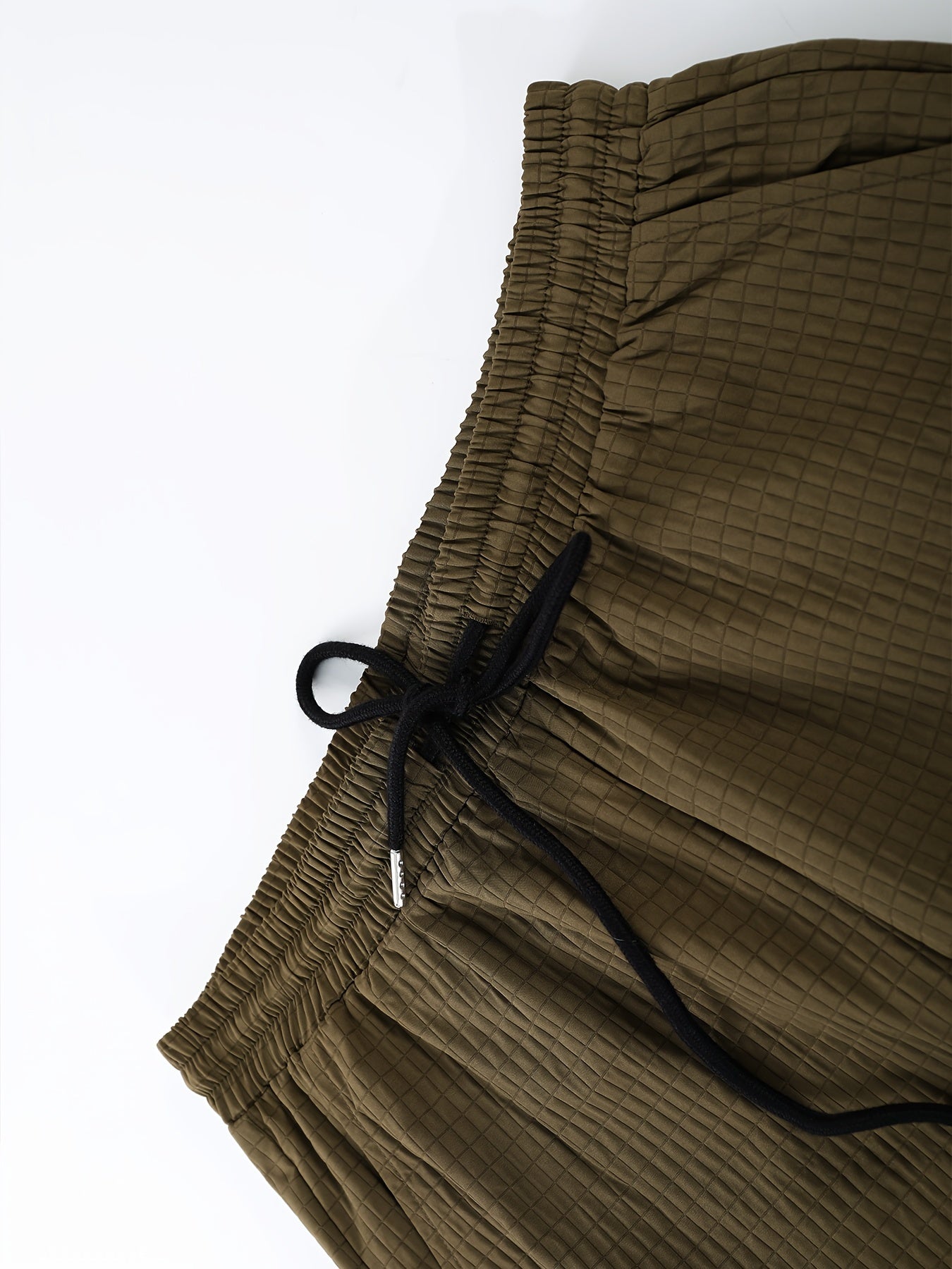 Men's Casual 2-Piece Outfit Solid Color Short Sleeve Shirt Drawstring Pants