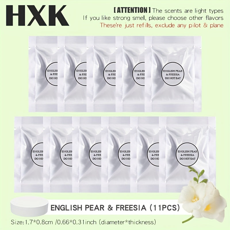 Qattiq avtomobil havo tozalash tabletkalarining almashtirish paketi, konditsioner ventlari uchun