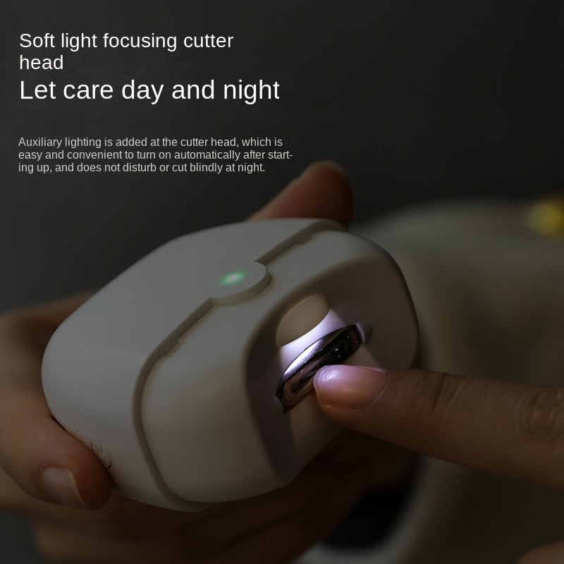 Electric Nail Grinder Portable USB Rechargeable Low Noise Shock Absorption Home Manicure Tool