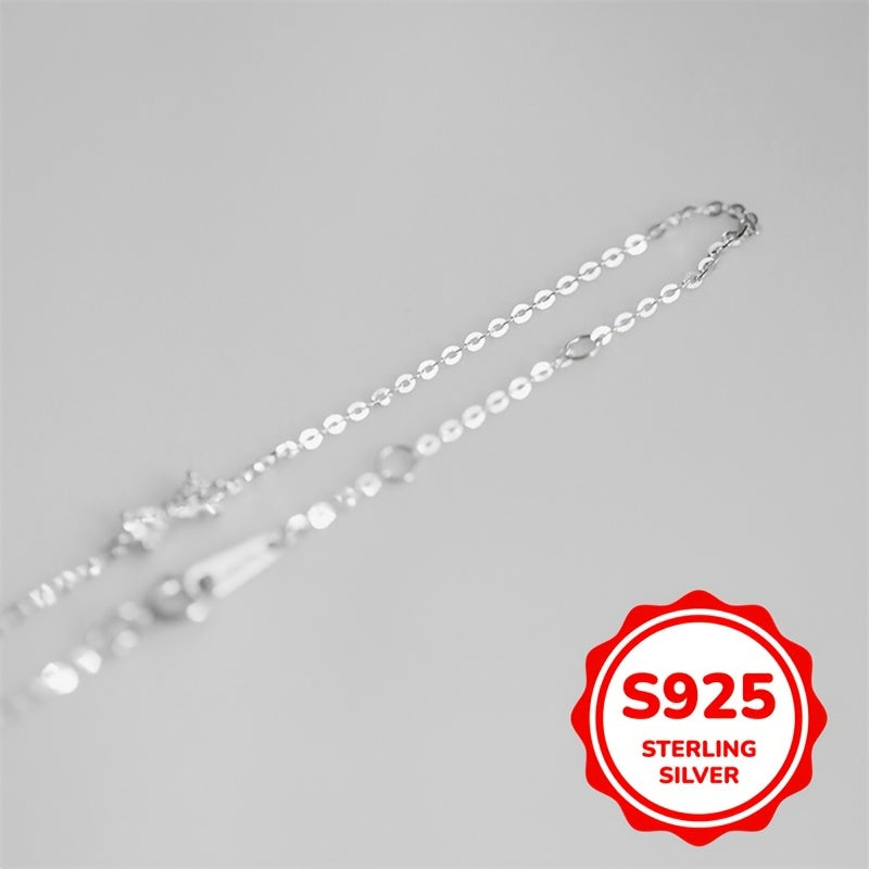 Pulsera de plata 1.5g S925 con diseño de mariposa brillo dorado regalo de San Valentín para novia