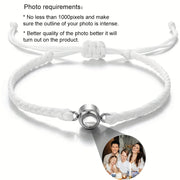 Personalized Stainless Steel Projection Bracelet Custom Image Jewelry Gift for Women Men