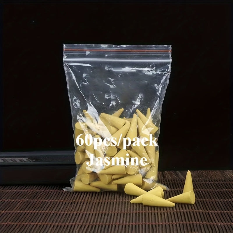 Sandalwood and Rose Scented Incense Cones 3.17oz for Home Meditation Yoga Study