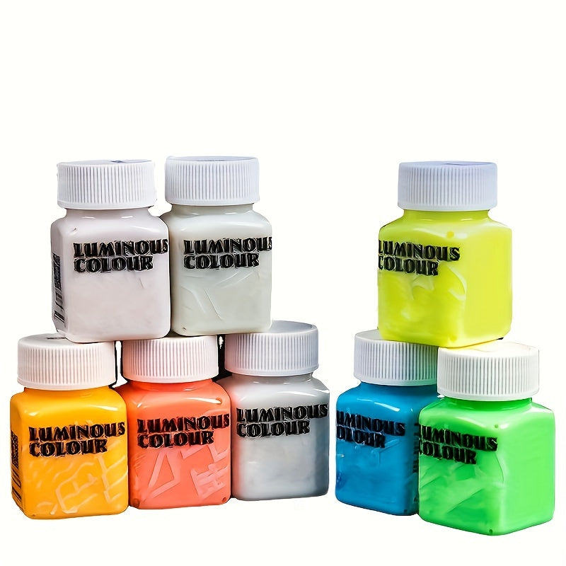 Glow-in-the-Dark Acrylic Paint 1.96oz for Crafts and Art Projects