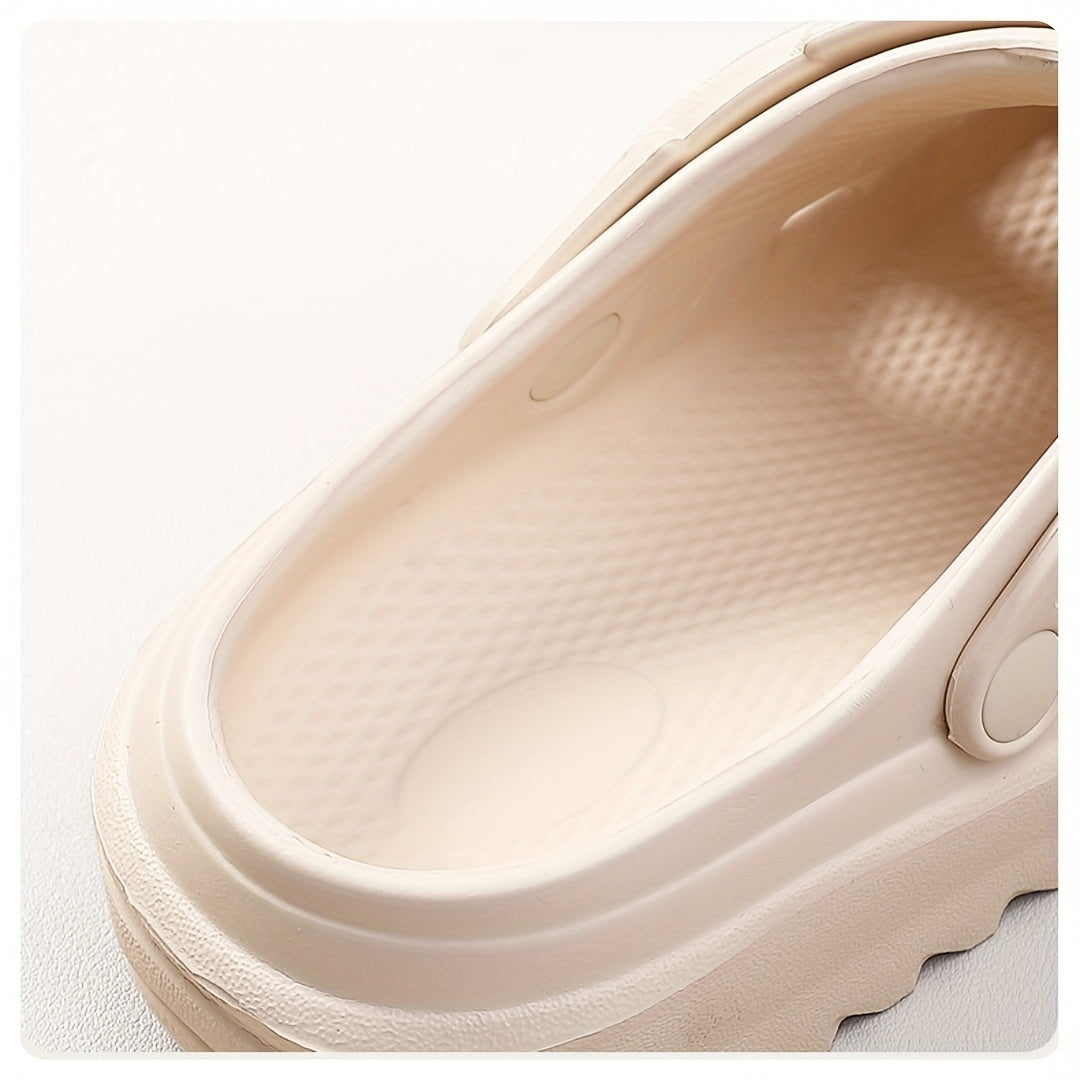 Women Black White Open-Toe Platform Sandals Adjustable Straps Casual Shoes