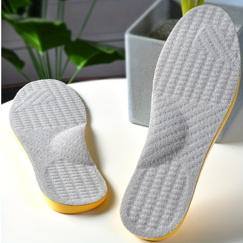 Unisex Breathable Shock-Absorbing PU Insoles for High Heels and Boots