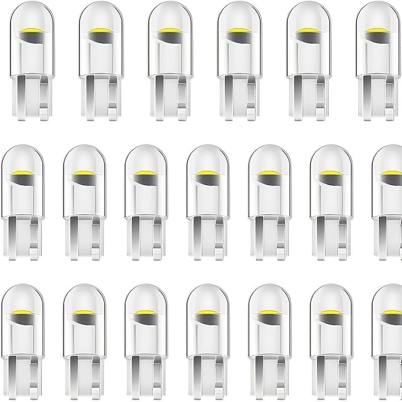 10 dona LED T10 Avtomobil ichki dumli chiroq lampasi Oq 6000K 12V Universal moslik