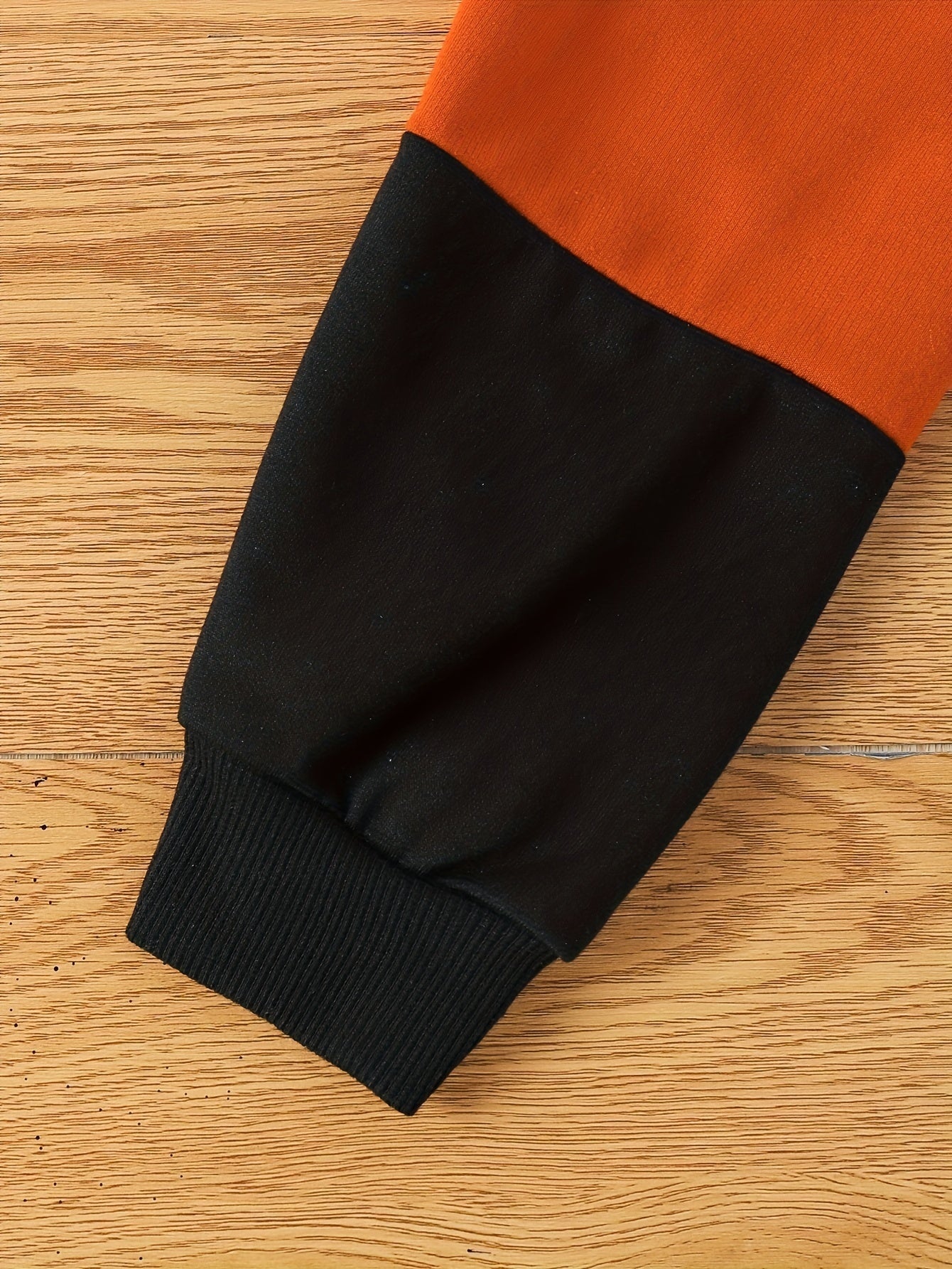 Kids' 2-Piece Spring and Autumn Letter Print Top and Stitching Trousers Set for Boys and Girls