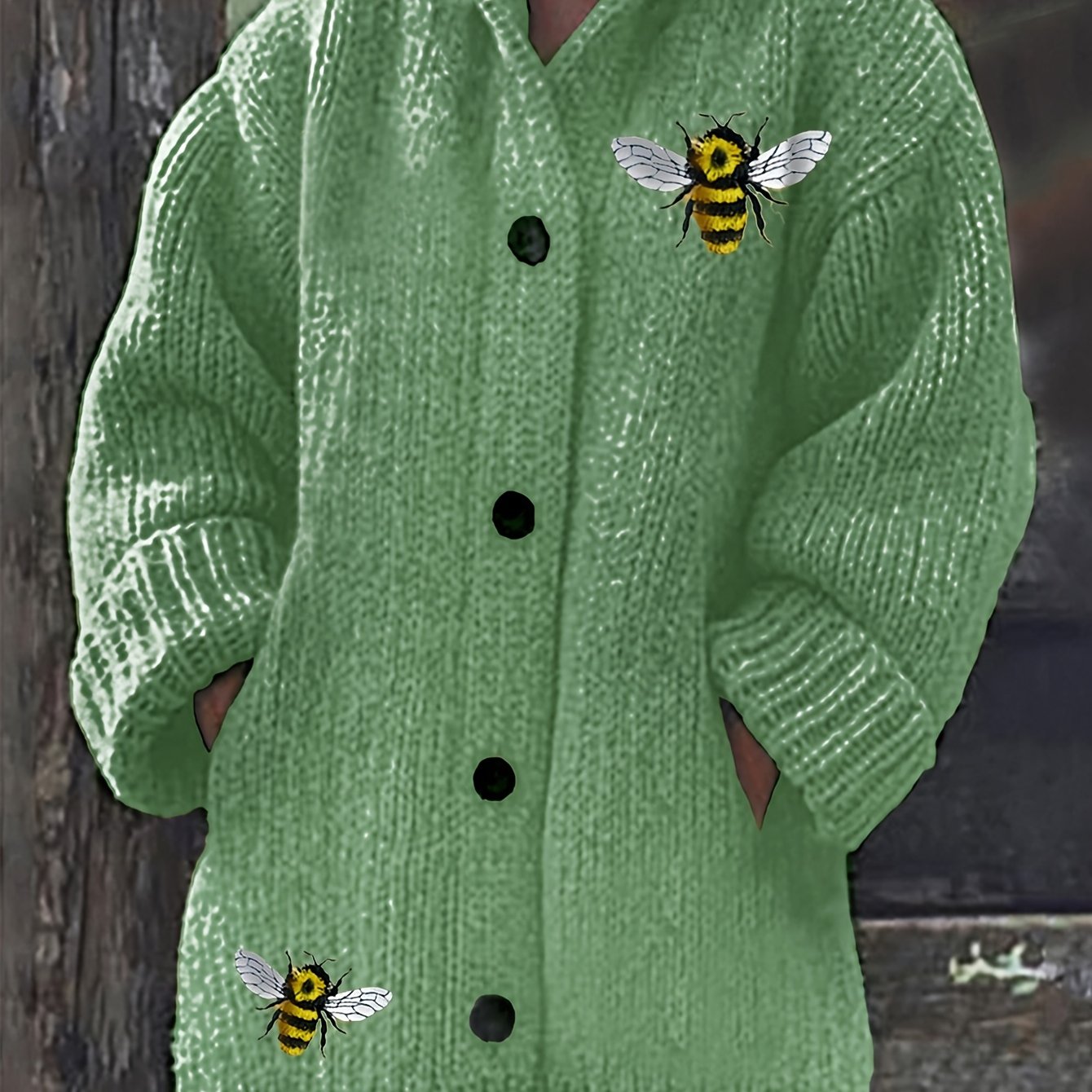 Women's Knitted Hooded Cardigan Plus Size Casual Autumn Winter Fashion