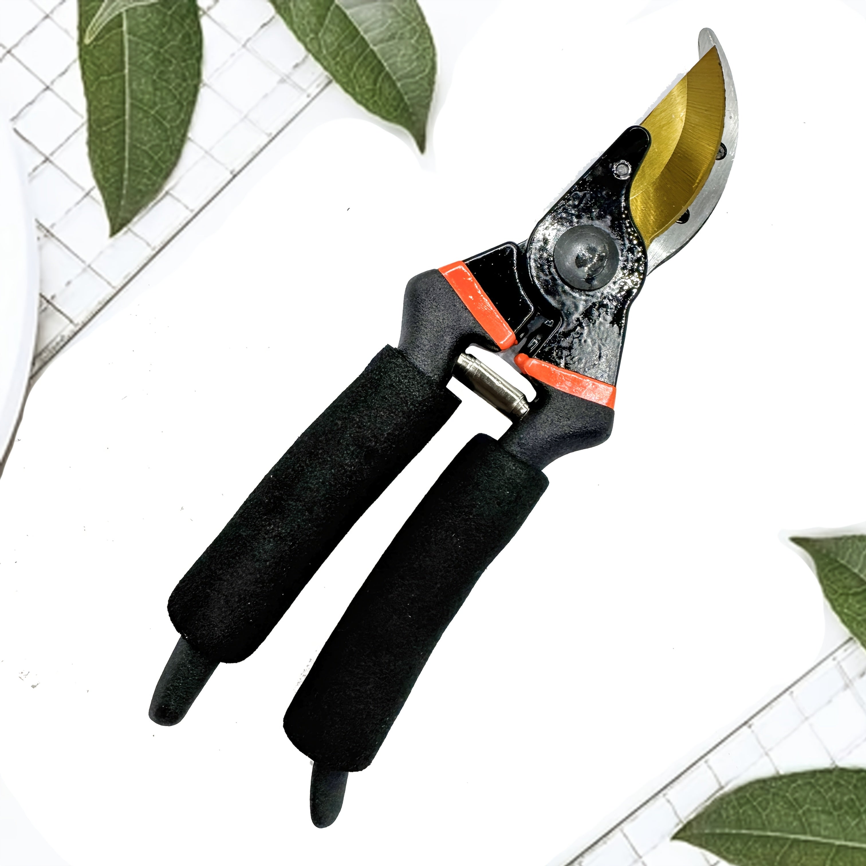 Titanium Pruning Shears Heavy Duty Gardening Scissors with Sharp Alloy Steel Blades