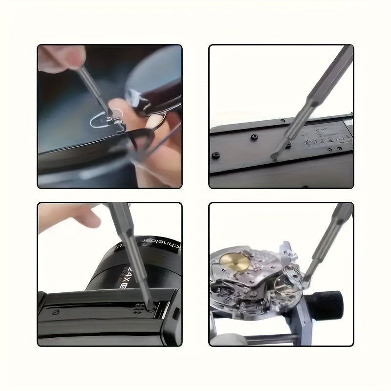 24-Piece Precision Screwdriver Set with PU Leather Case for Smartphone and Tablet Repairs