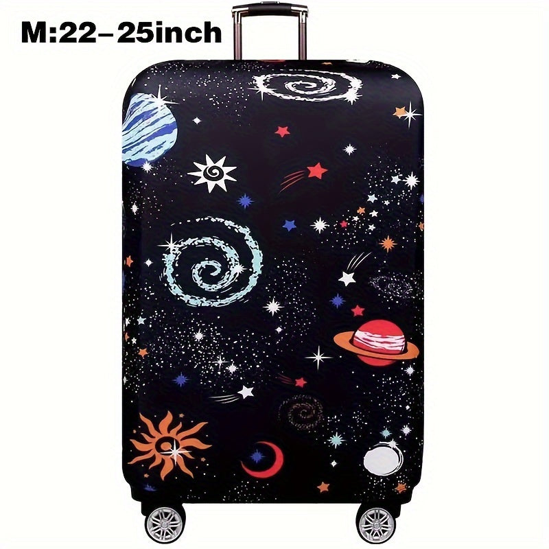 Cartoon Patterned Elastic Luggage Cover for Travel Suitcase or Duffle Case