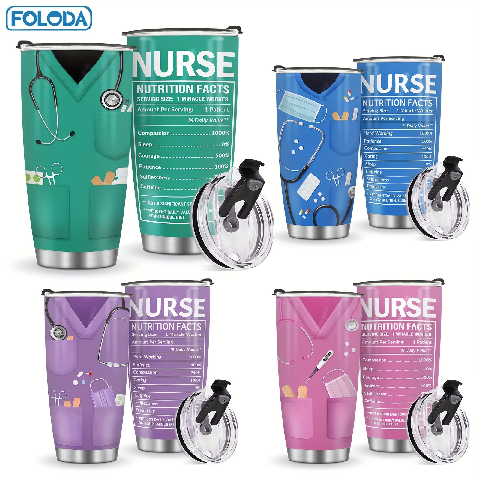 20oz Insulated Stainless Steel Tumbler with Lid for Hot Cold Drinks Travel Outdoor