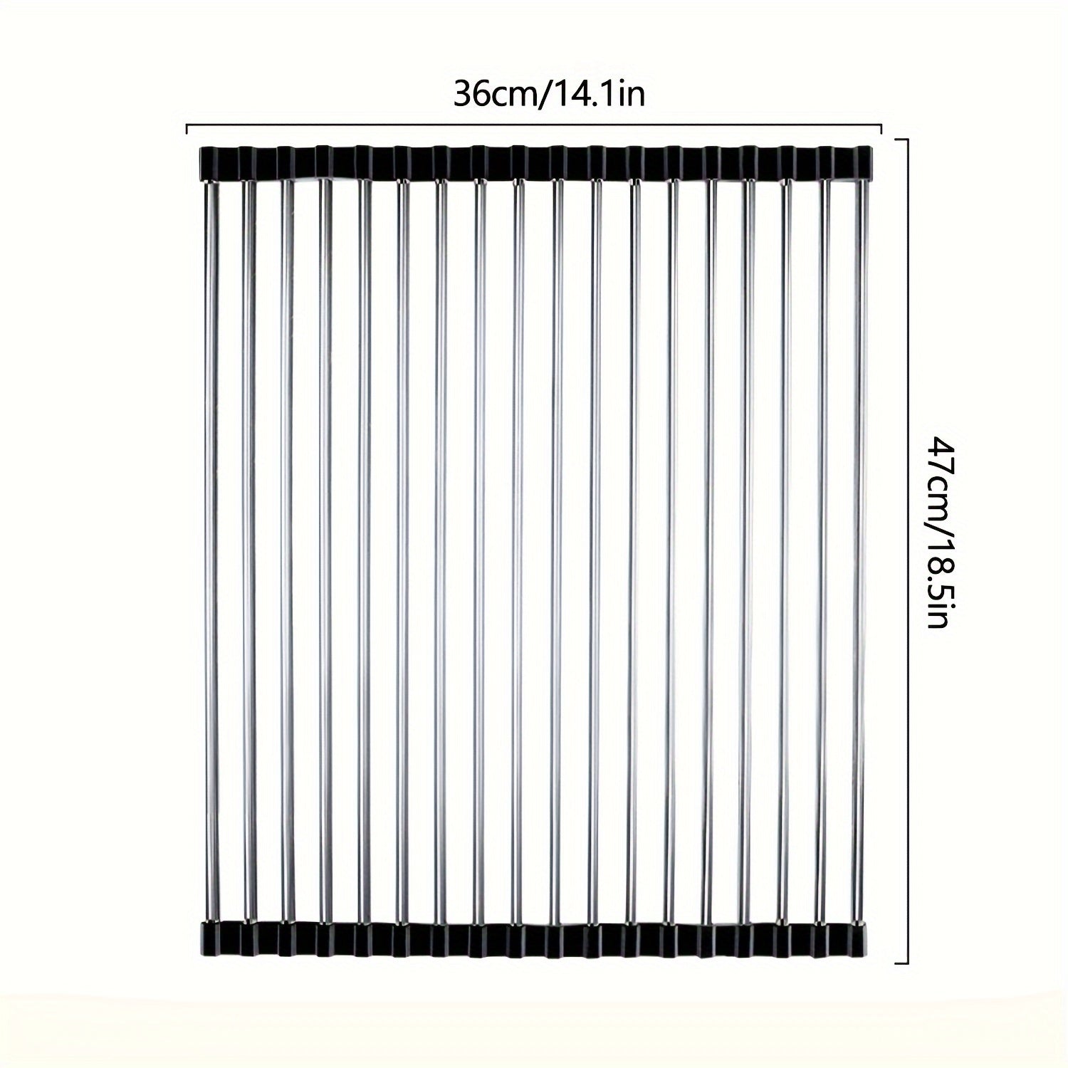 Estante plegable para fregadero de cocina para secar platos, almacenamiento multifuncional y ahorrador de espacio