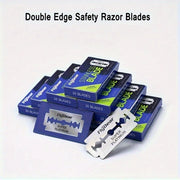 Male Grooming Stainless Steel Double Edge Razor Blades for Barbers, Safety Shaving, 10/20/40/100 Pack