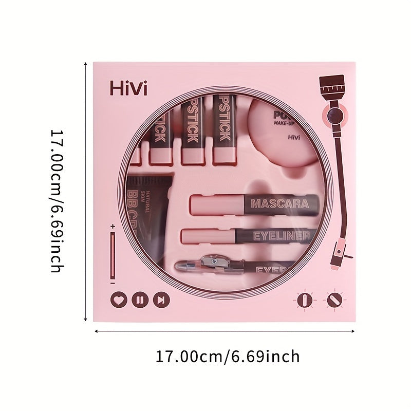 Набор косметики в подарок с лимитированной помадой и пудрой к Дню святого Валентина