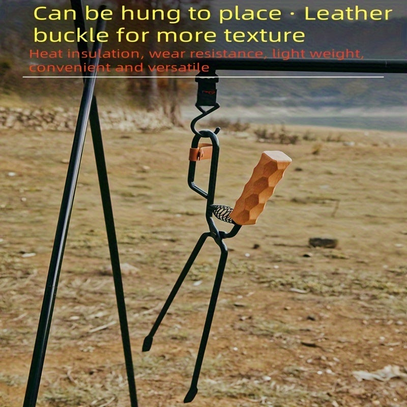 Iron BBQ Tongs Extra Long Heat-Resistant for Outdoor Grilling