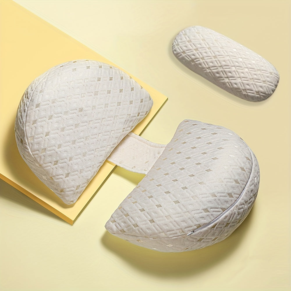 "Moslashuvchan va Olib Tashlanadigan Qopqoq bilan Homiladorlik Yostiqchasi - Orqa, Qorin va Oyoqni Qo'llab-quvvatlash uchun Yumshoq To'liq Tanali Homiladorlik Yostiqchasi - Kutilayotgan Onalar uchun Mukammal Sovg'a"