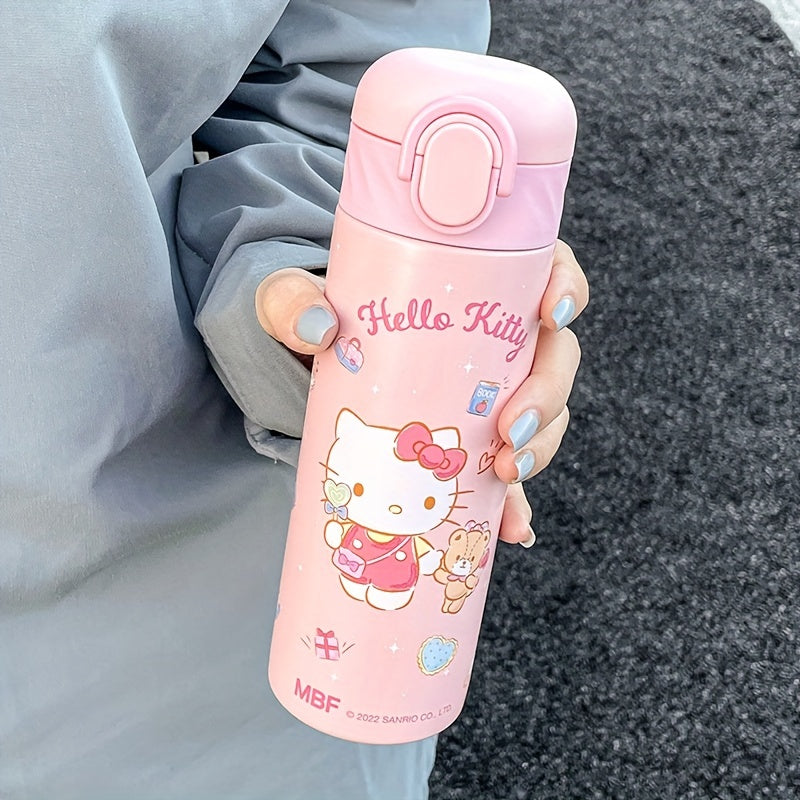 Sanrio Водяная Чаша - Милый и Портативный Изолированный Кубок с Соломкой, 420МЛ