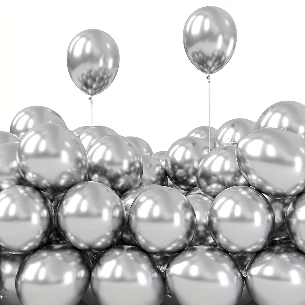 Metallic Balloons for Party Decorations, 50 Pack