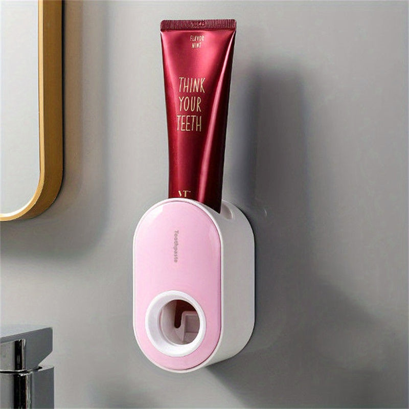 Automatic Toothpaste Dispenser Wall Mount Bathroom Accessories Set