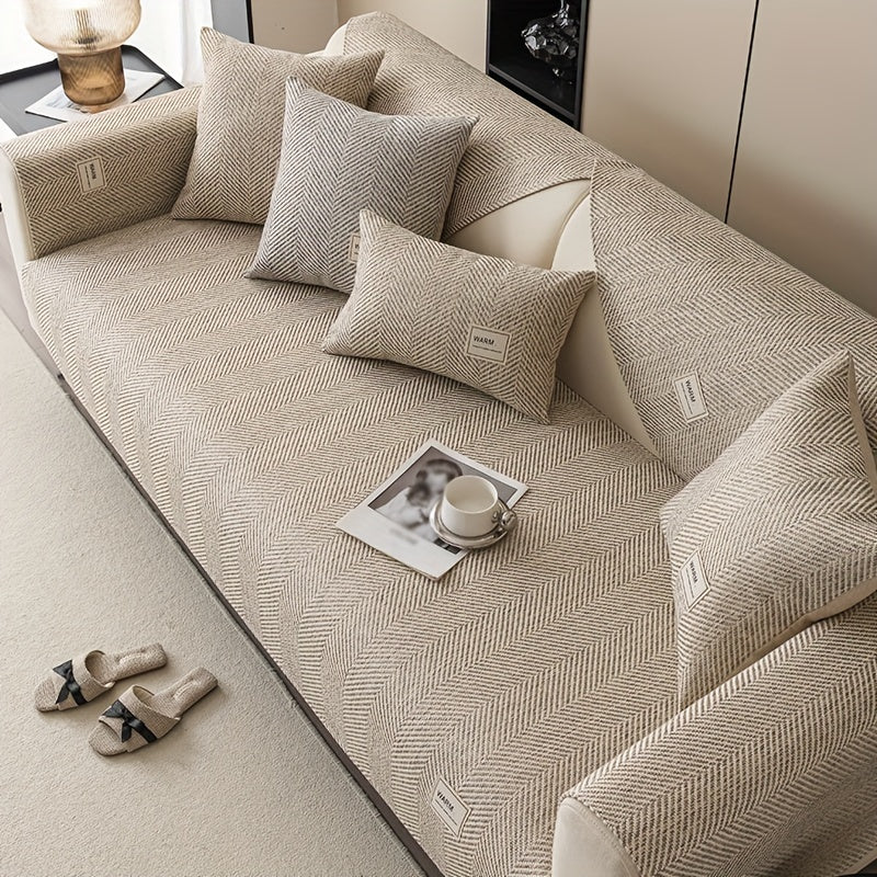Чехол на диван из полиэстера в стиле бохо-шик для кресел и диванов, противоскользящий, безопасный для домашних животных, моющийся в машине
