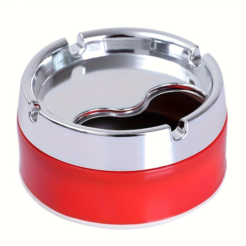Rotating Electroplated Ashtray Windproof Home Living Room Accessories
