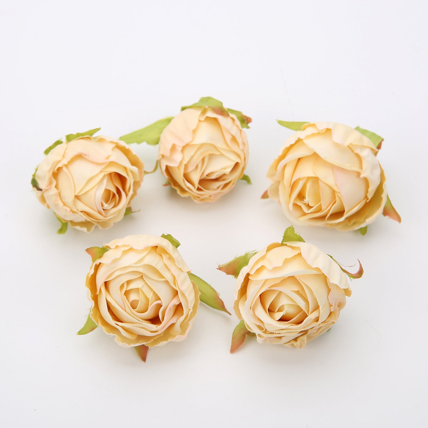 10 Pieces Silk Rose Tea Buds for Wedding Bouquets and Christmas Decorations