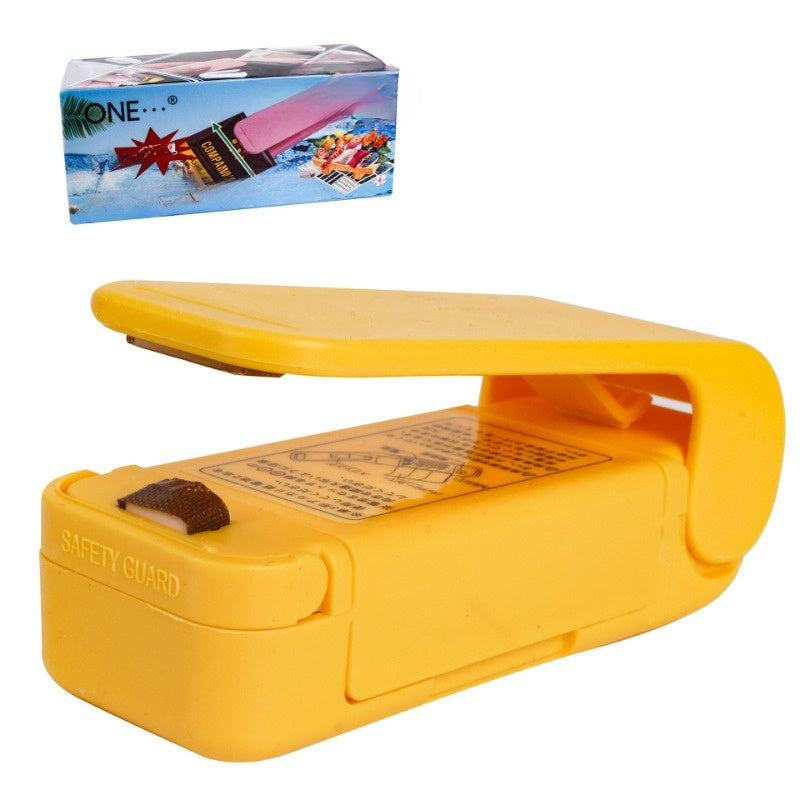 Mini máquina selladora portátil para bolsas de plástico para snacks, operada manualmente, no recargable, con batería AA disponible en 1, 2 o 3 piezas