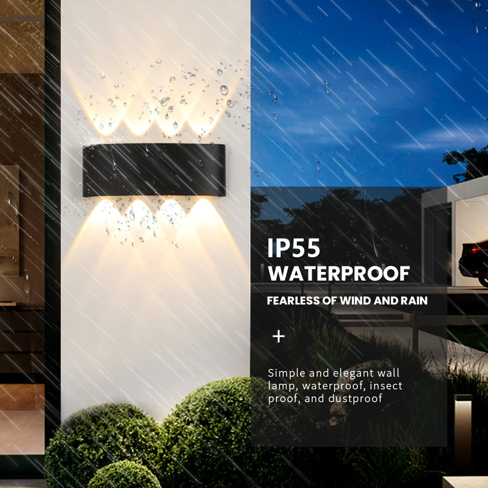 Wall Light with Adjustable Wattage 2W-10W for Indoor and Outdoor Use 85-265V