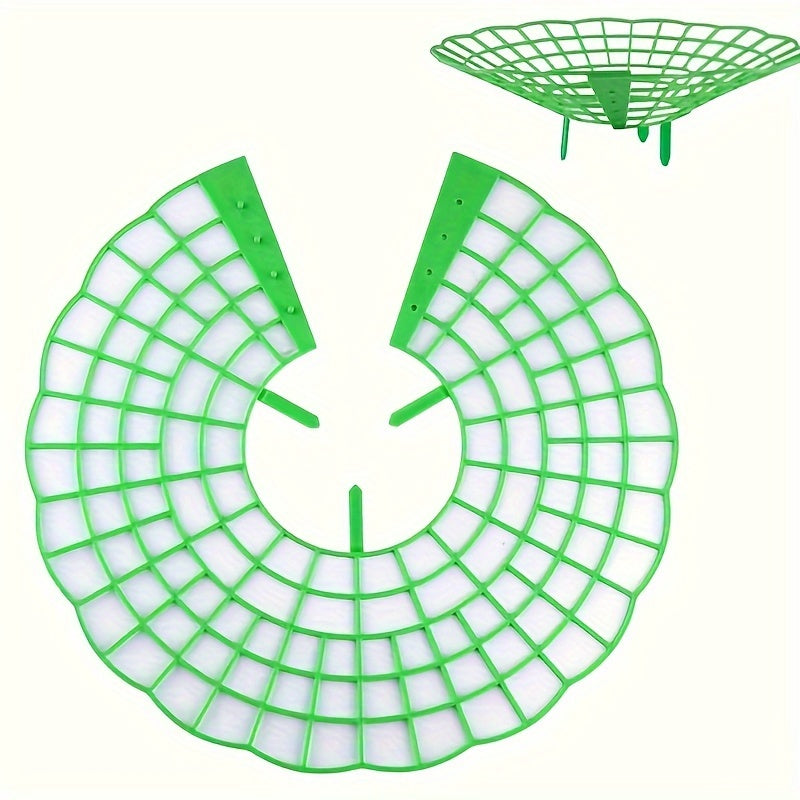 10 Green Plastic Strawberry Plant Support Cages with 3 Legs Set of 10
