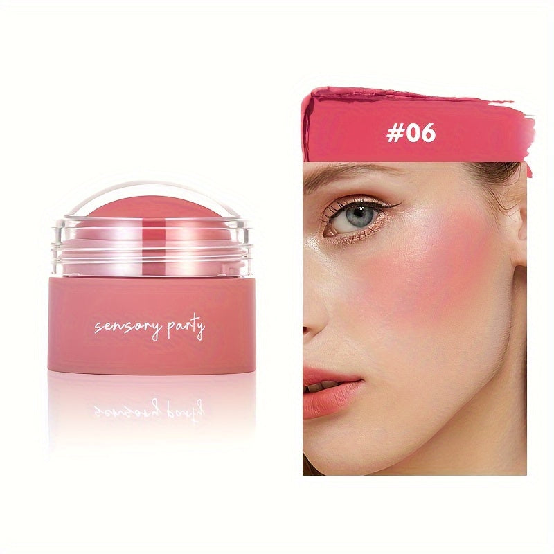 Женский румянец в шариках Peach Pink Matte, 6 цветов, быстрое нанесение, безупречная кожа