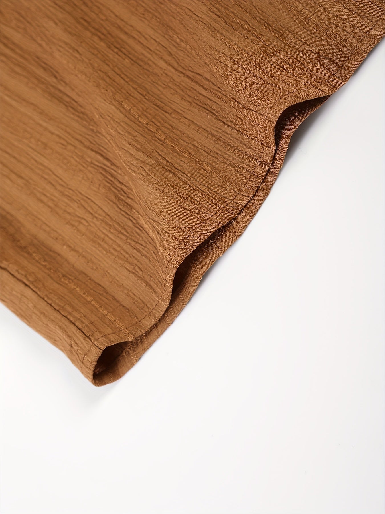 Men's Summer Casual 2-Piece Outfit Solid Color Shirt and Drawstring Pants