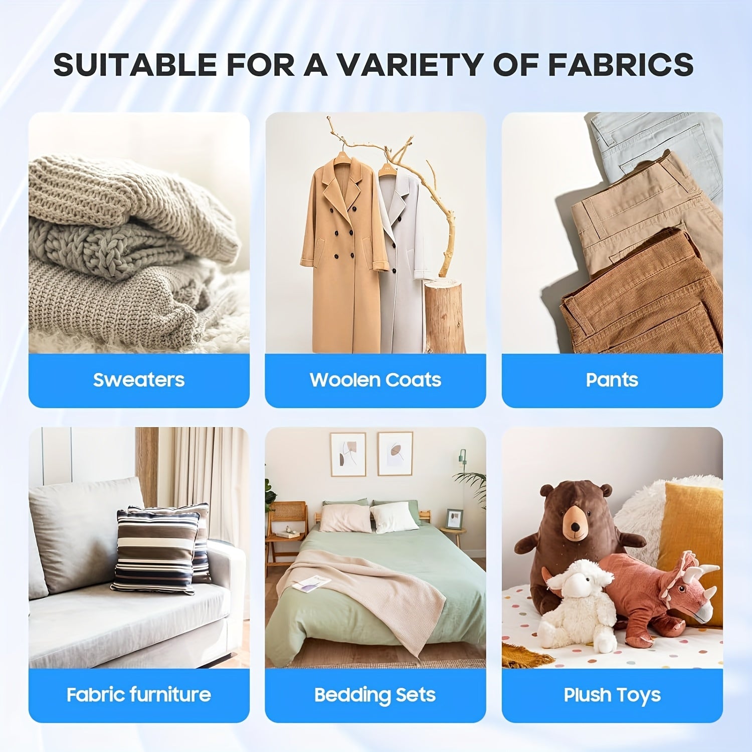 Electric Fabric Shaver Rechargeable USB Lint Remover for Clothes Bedding Furniture Carpet